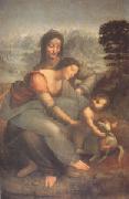 Leonardo  Da Vinci The Virgin and Child with Anne (mk05) china oil painting reproduction